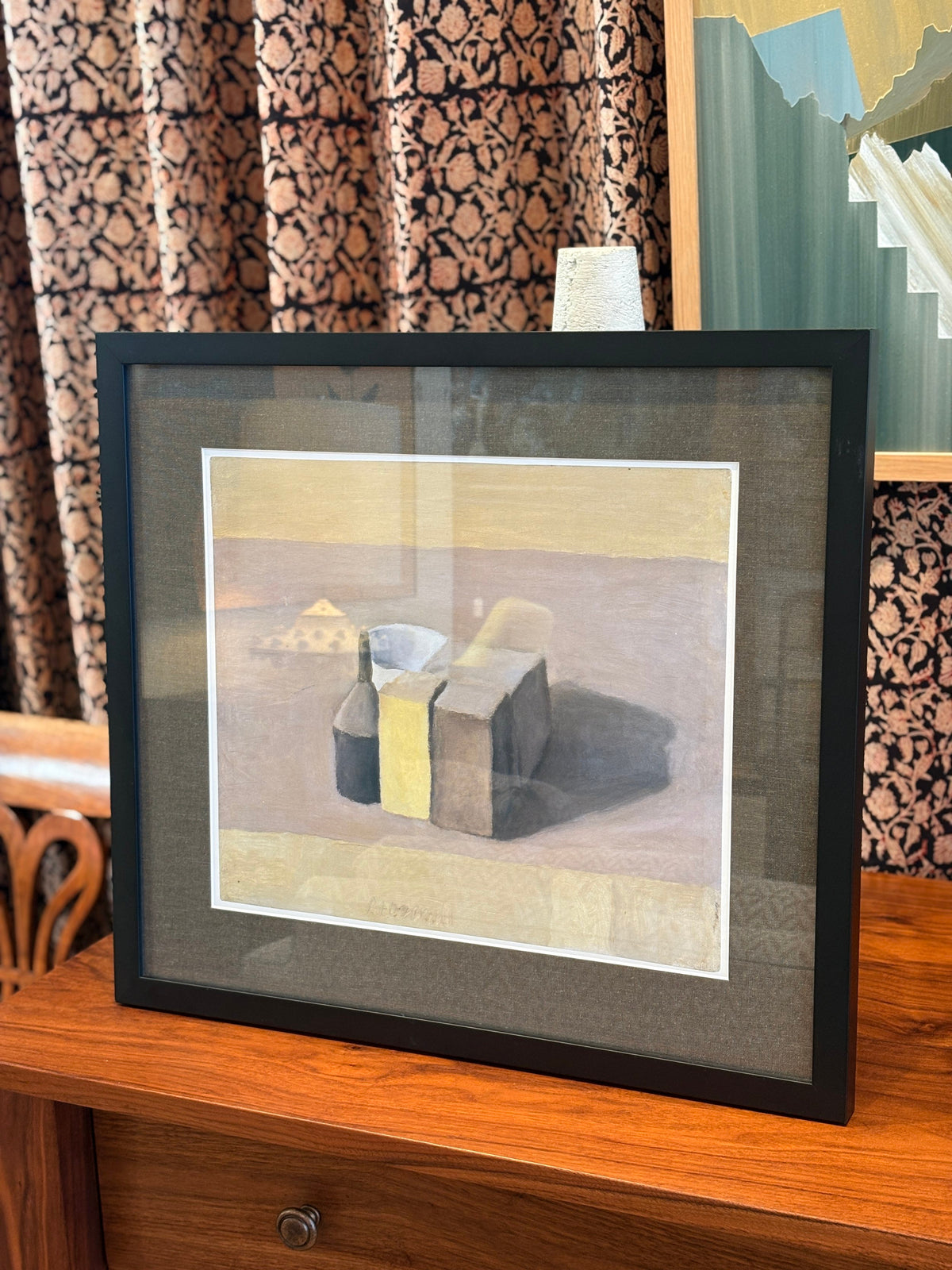 "Natura Morta (Still Life)" by Giorgio Morandi Framed Print