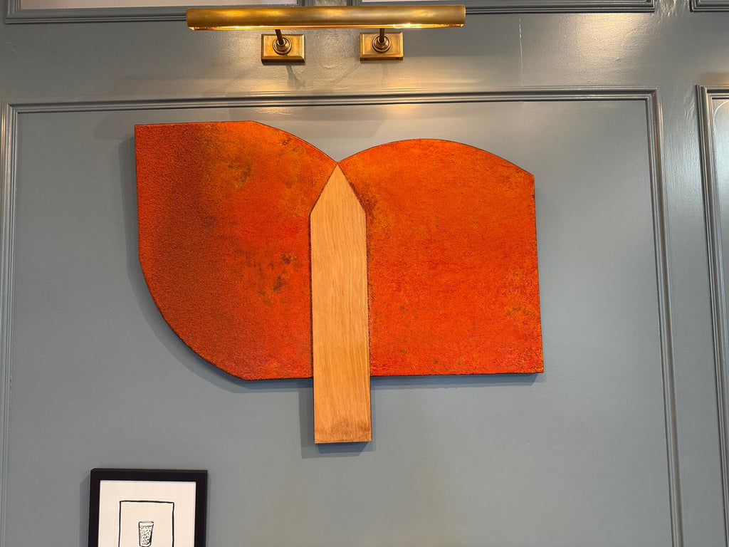 Mixed Media on Canvas and Wood by Lee Waisler (c. 1993)