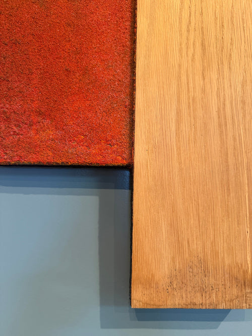 Mixed Media on Canvas and Wood by Lee Waisler (c. 1993)