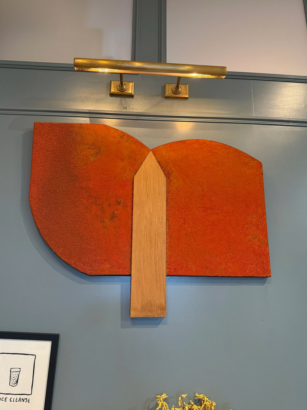 Mixed Media on Canvas and Wood by Lee Waisler (c. 1993)