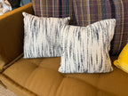 Cream and Black Textured Pillow