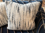 Cream and Black Textured Pillow