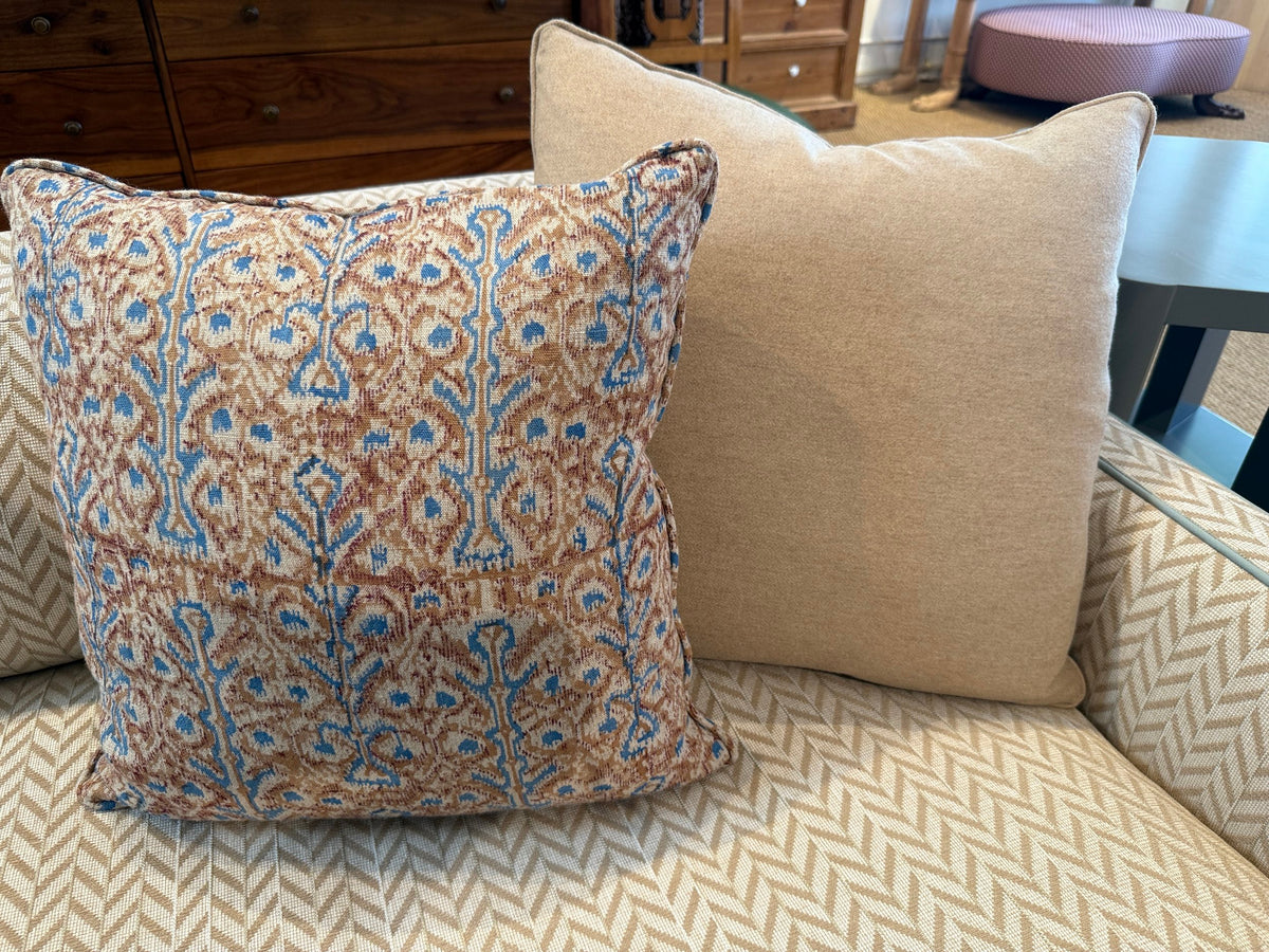 Camel Wool Pillow with Self Welt