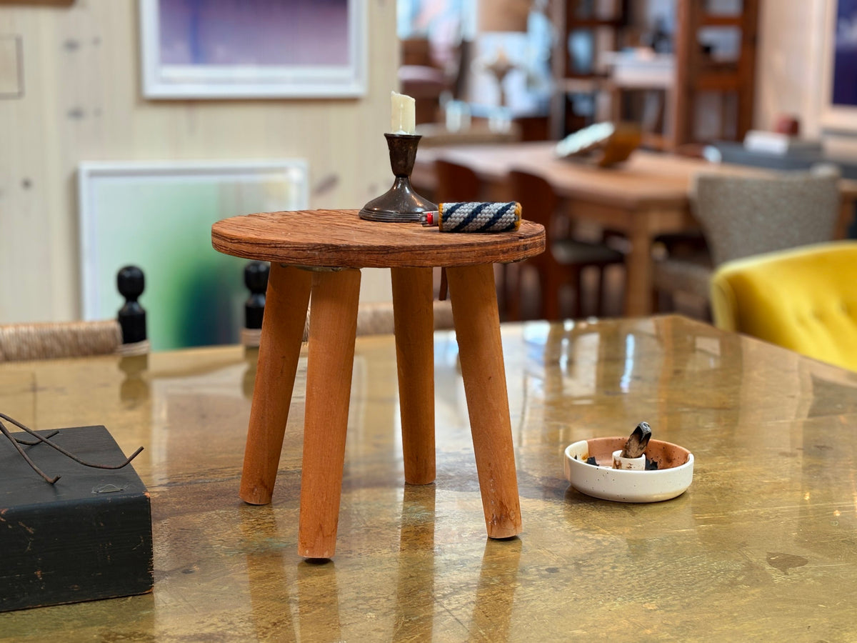 Vintage Rustic Wooden Stool
