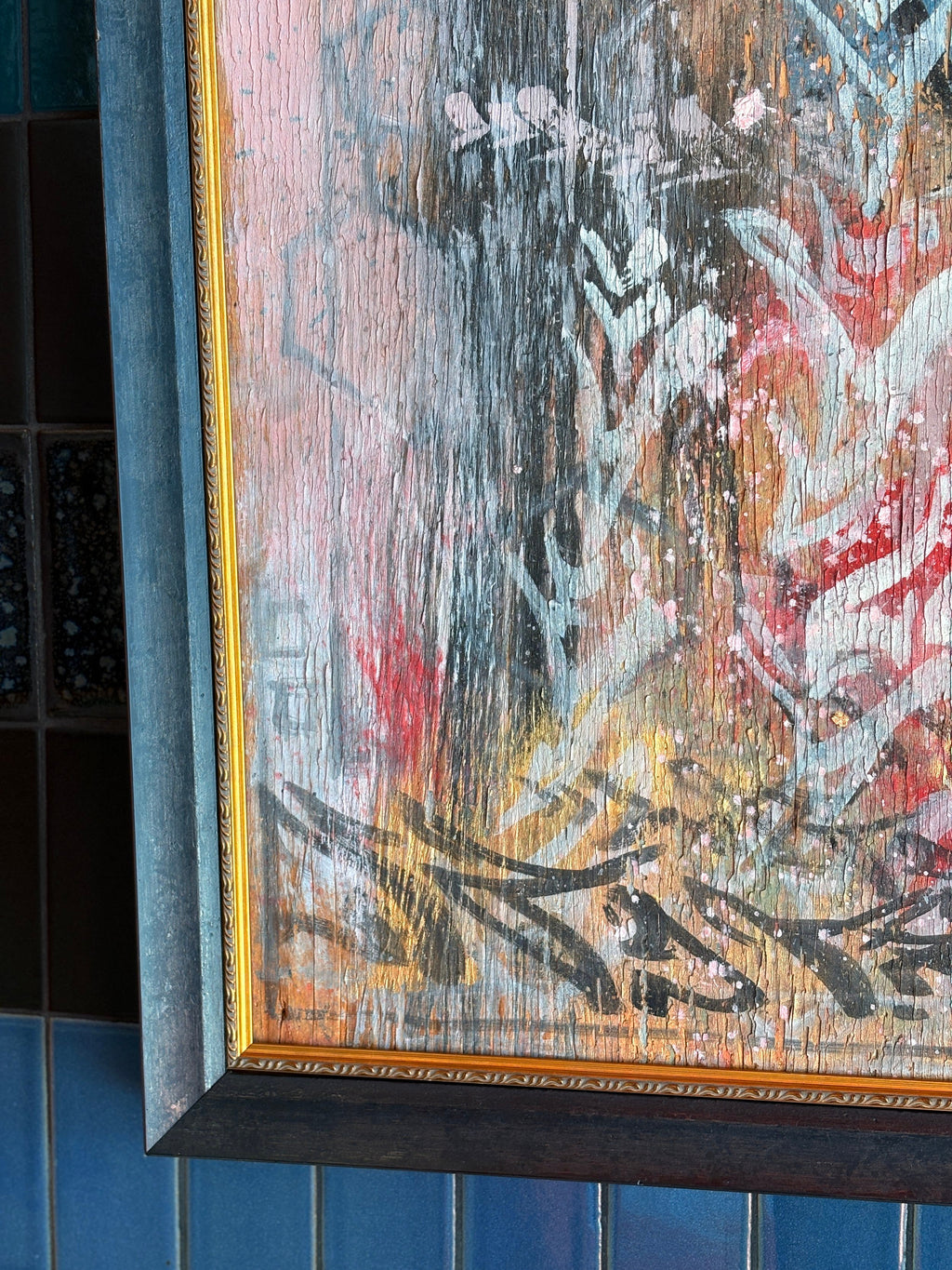Found Original Painting on Wood