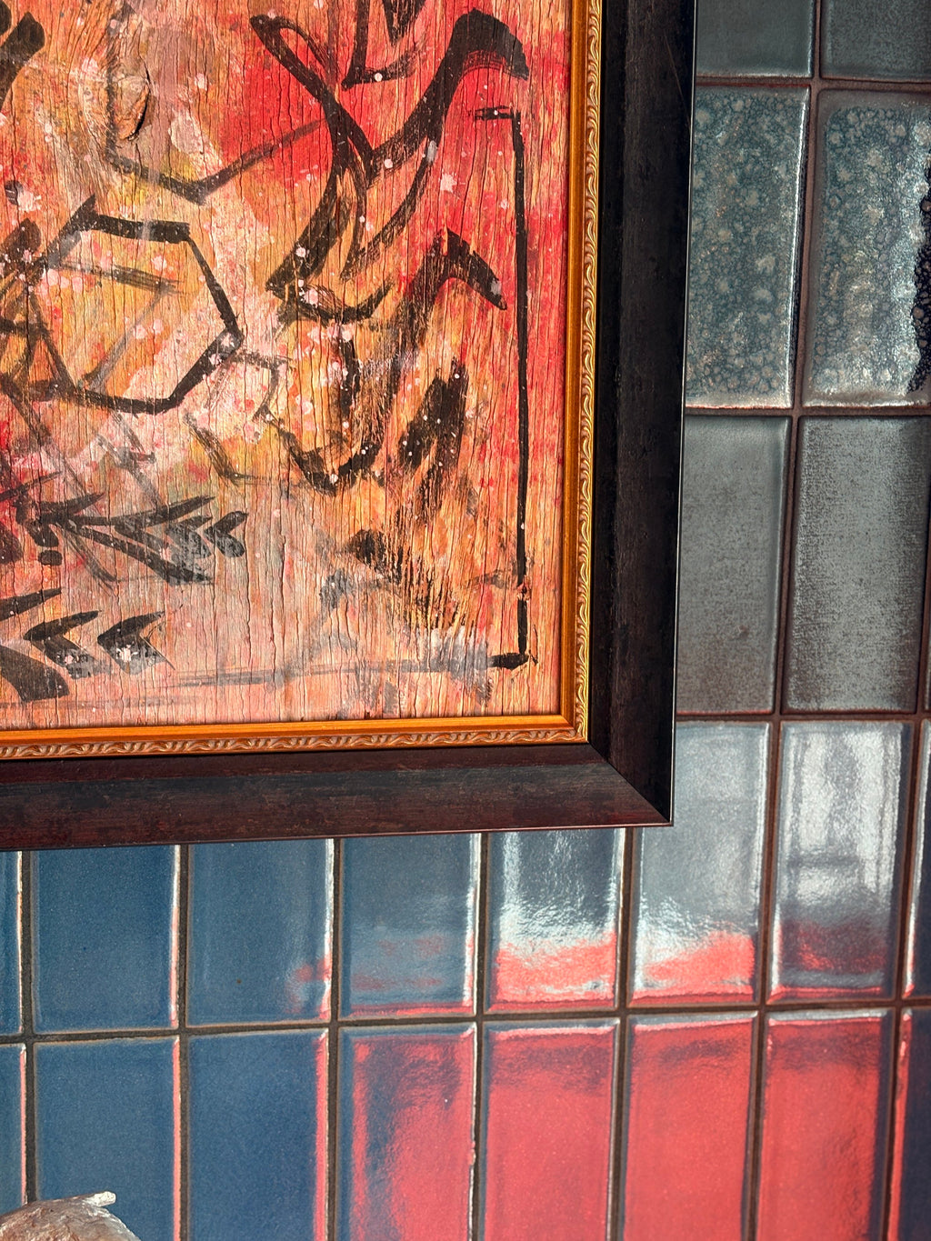 Found Original Painting on Wood