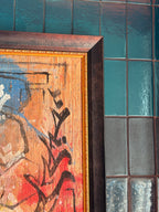 Found Original Painting on Wood