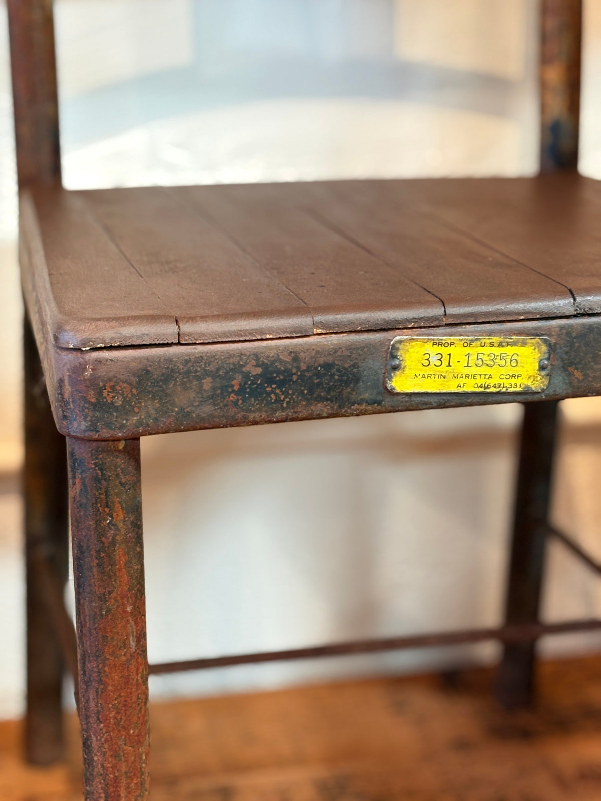 USAF Industrial Metal Chairs (Pair)