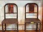 USAF Industrial Metal Chairs (Pair)