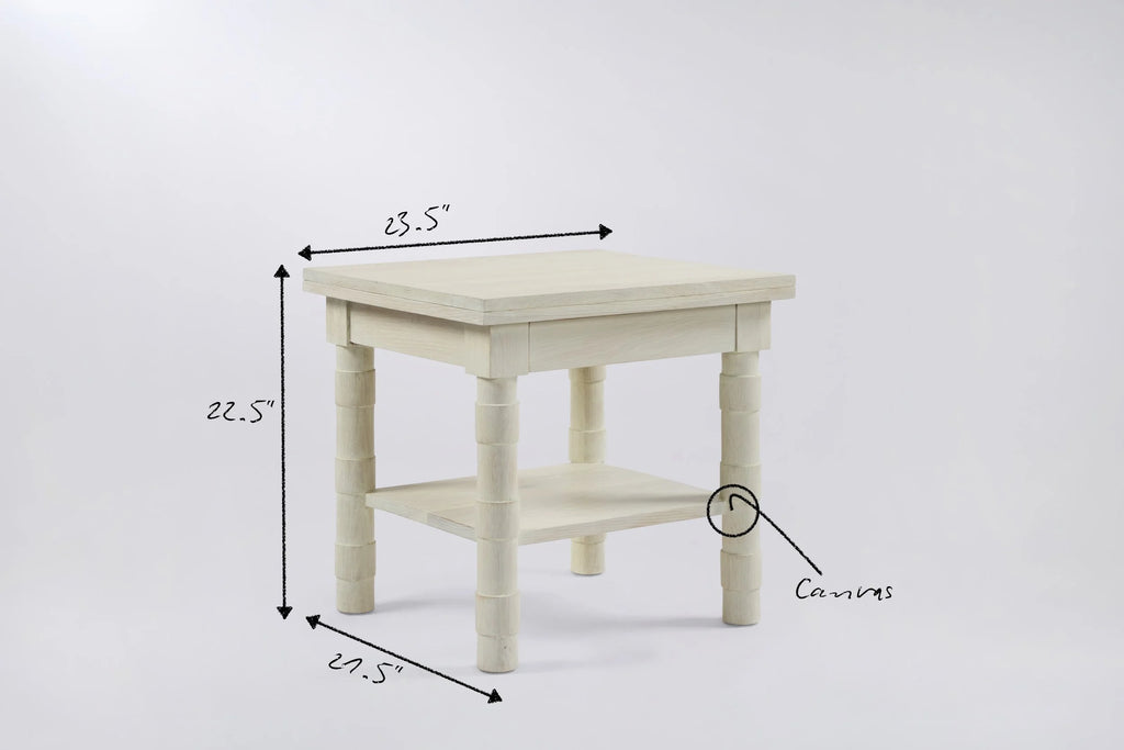 Jenks Side Table with Shelf