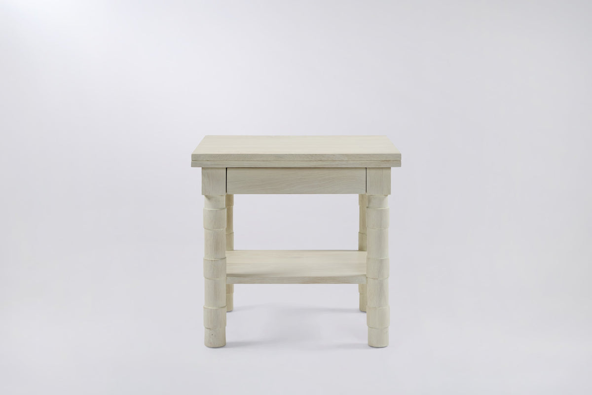 Jenks Side Table, Soap on Oak