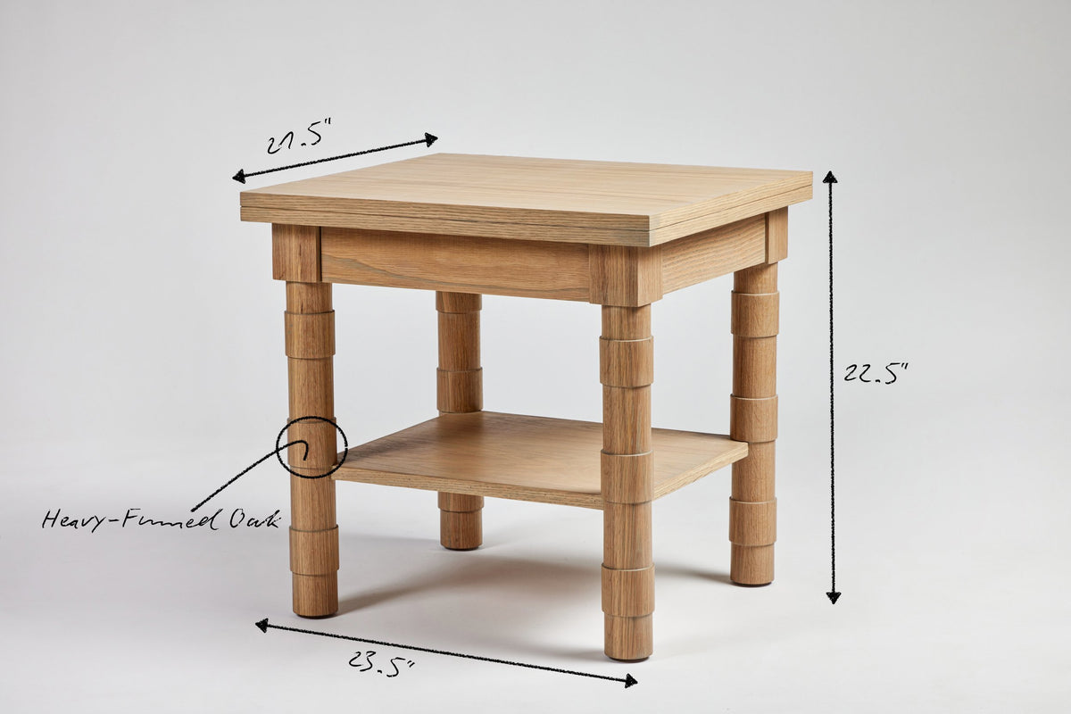 Jenks Side Table with Shelf