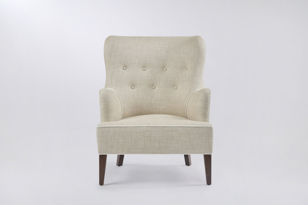 Henry Chair, Natural with White Trim