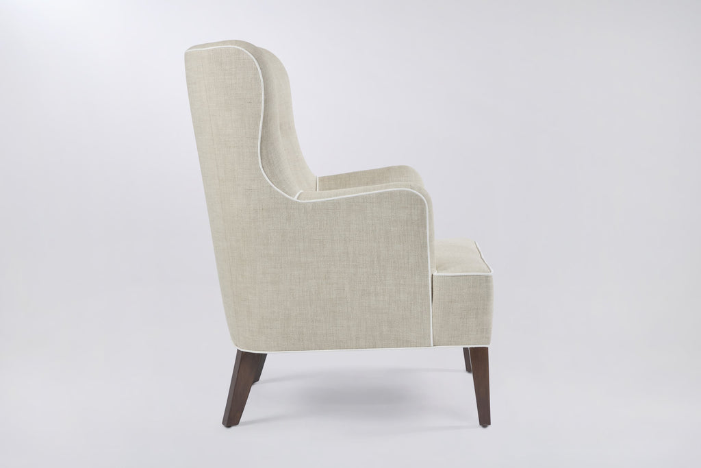 Henry Chair, Natural with White Trim