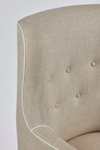 Henry Chair, Natural with White Trim