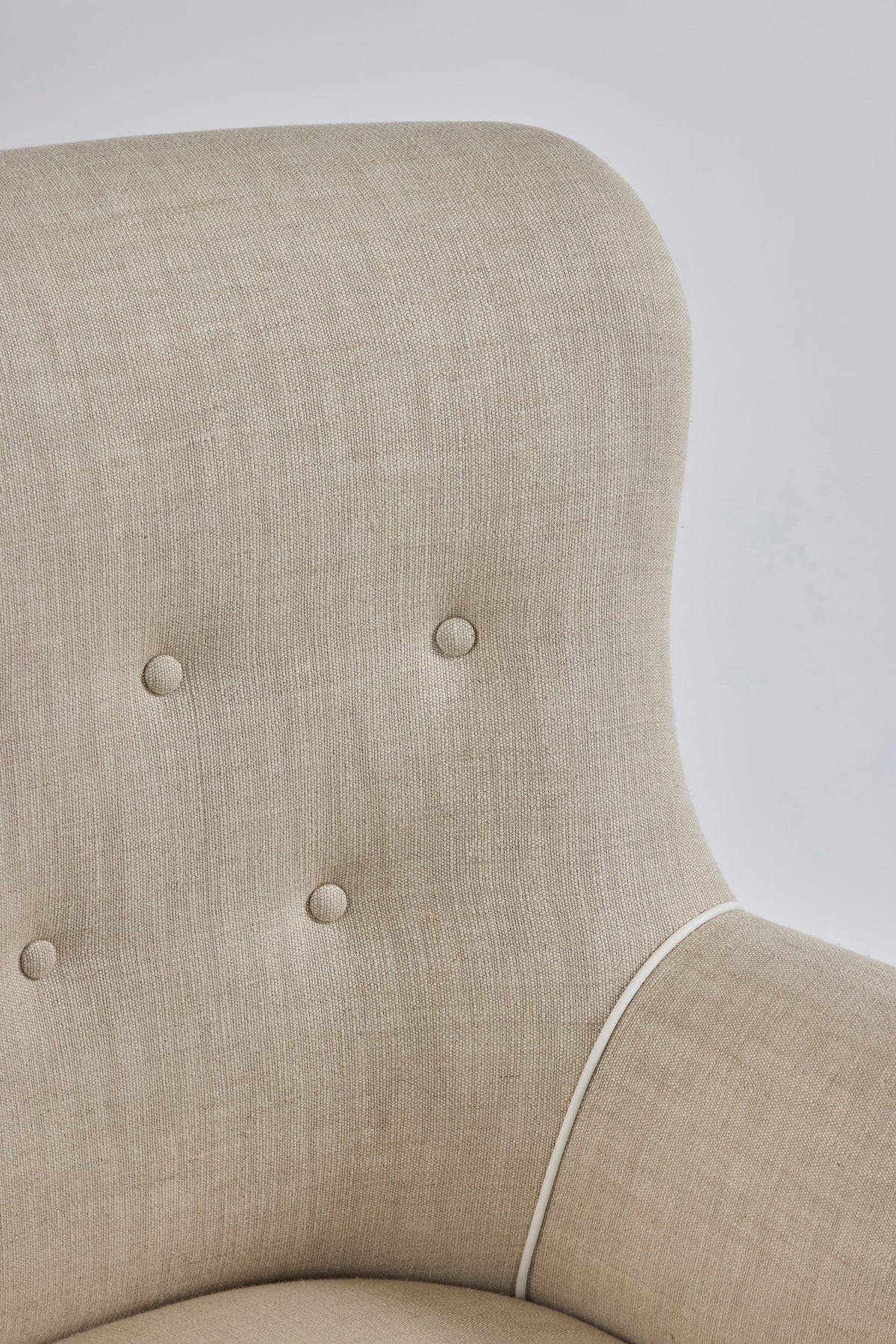 Henry Chair, Natural with White Trim