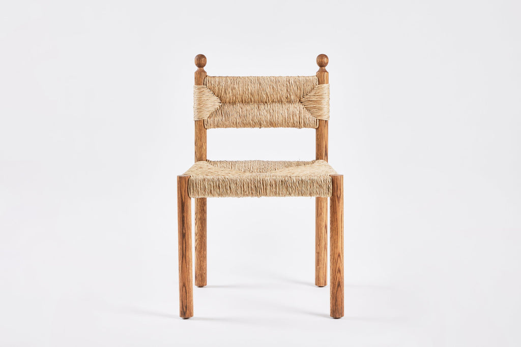 Sydney Dining Chair, Armless, All Rush Tanned Oak