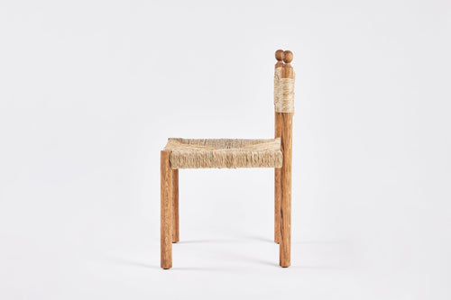 Sydney Dining Chair, Armless, All Rush Tanned Oak