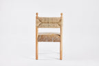 Sydney Dining Chair Armless, Rush Back and Upholstered Seat