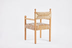 Sydney Dining Chair Arms, Rush Back and Upholstered Seat