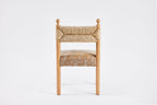 Sydney Dining Chair Arms, Rush Back and Upholstered Seat
