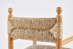 Sydney Dining Chair Arms, Rush Back and Upholstered Seat