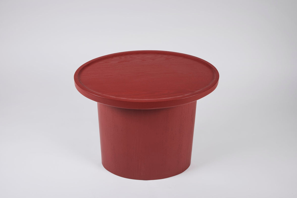 Findley Oval Tall Side Table in Lacquer