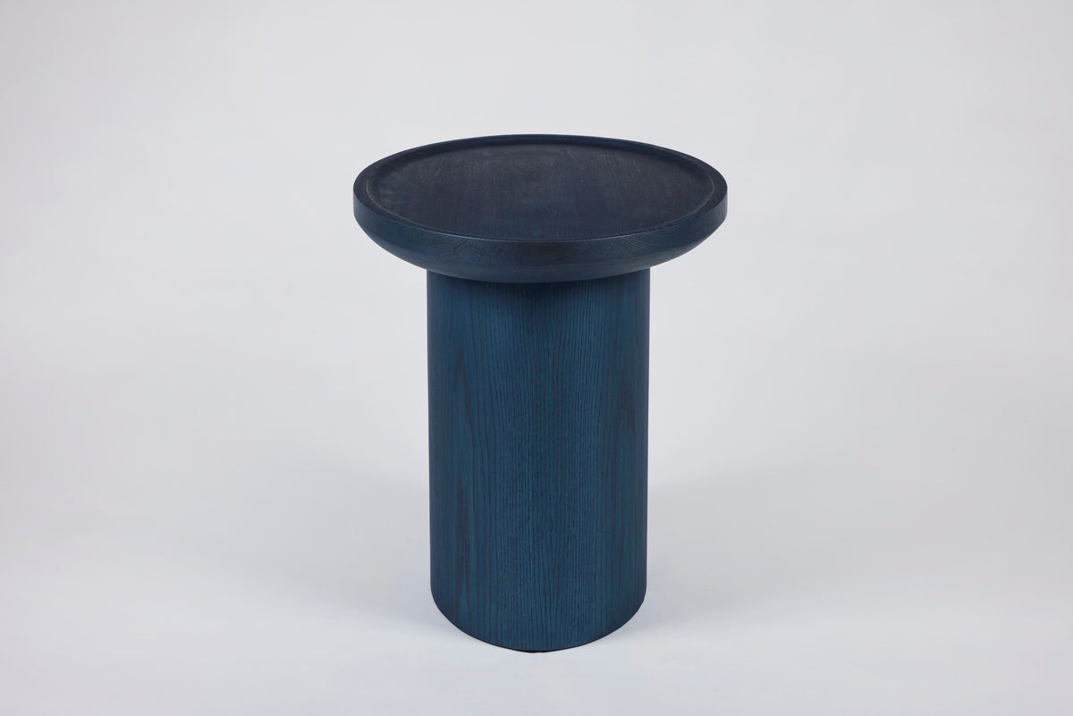 Findley Round Tall Side Table Wood