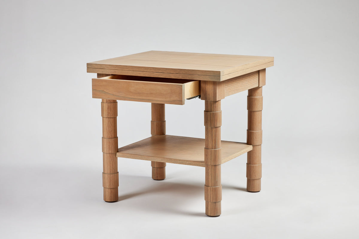 Jenks Side Table with Shelf
