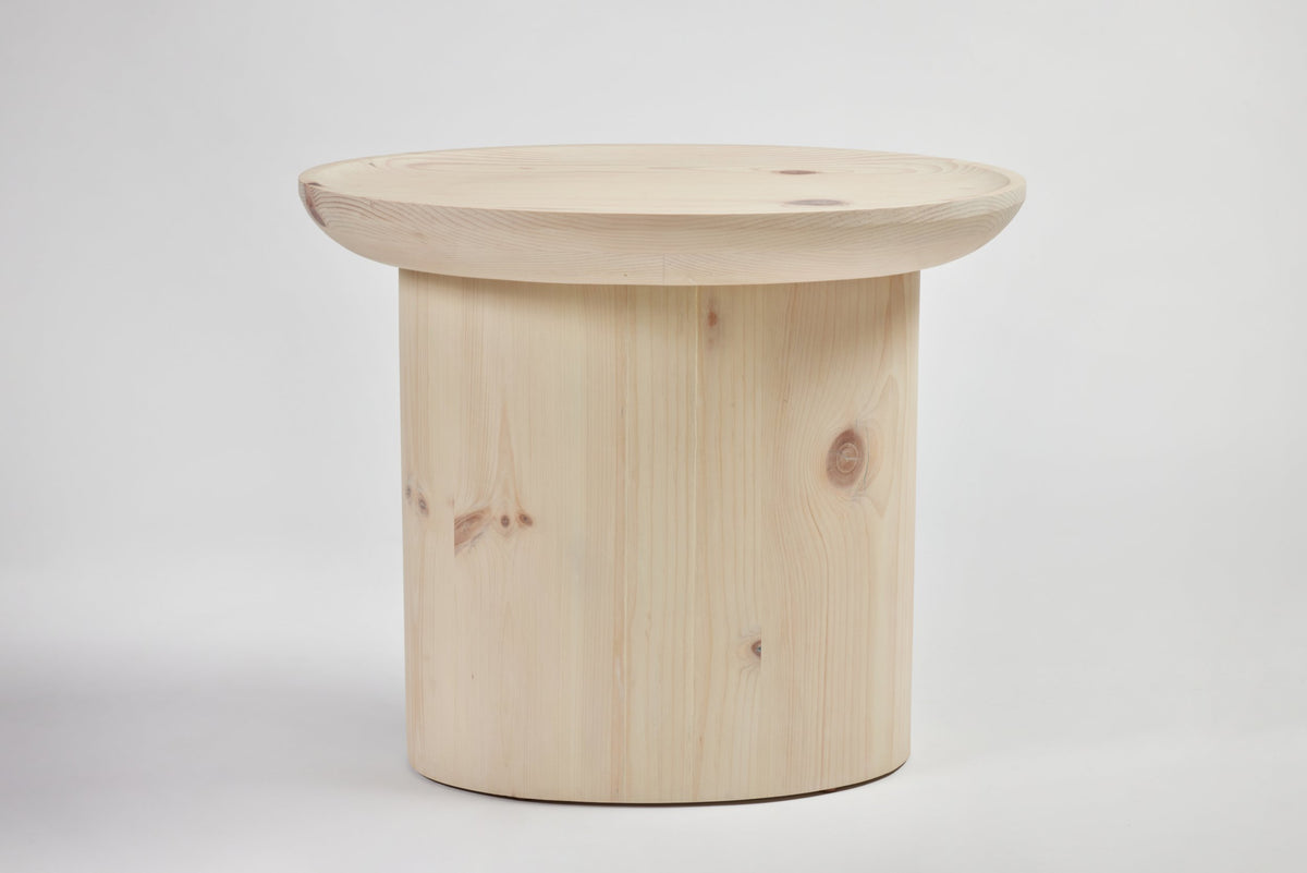 Findley Oval Tall Side Table in Lacquer
