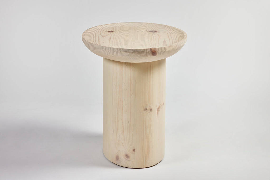 Findley Oval Tall Side Table in Lacquer
