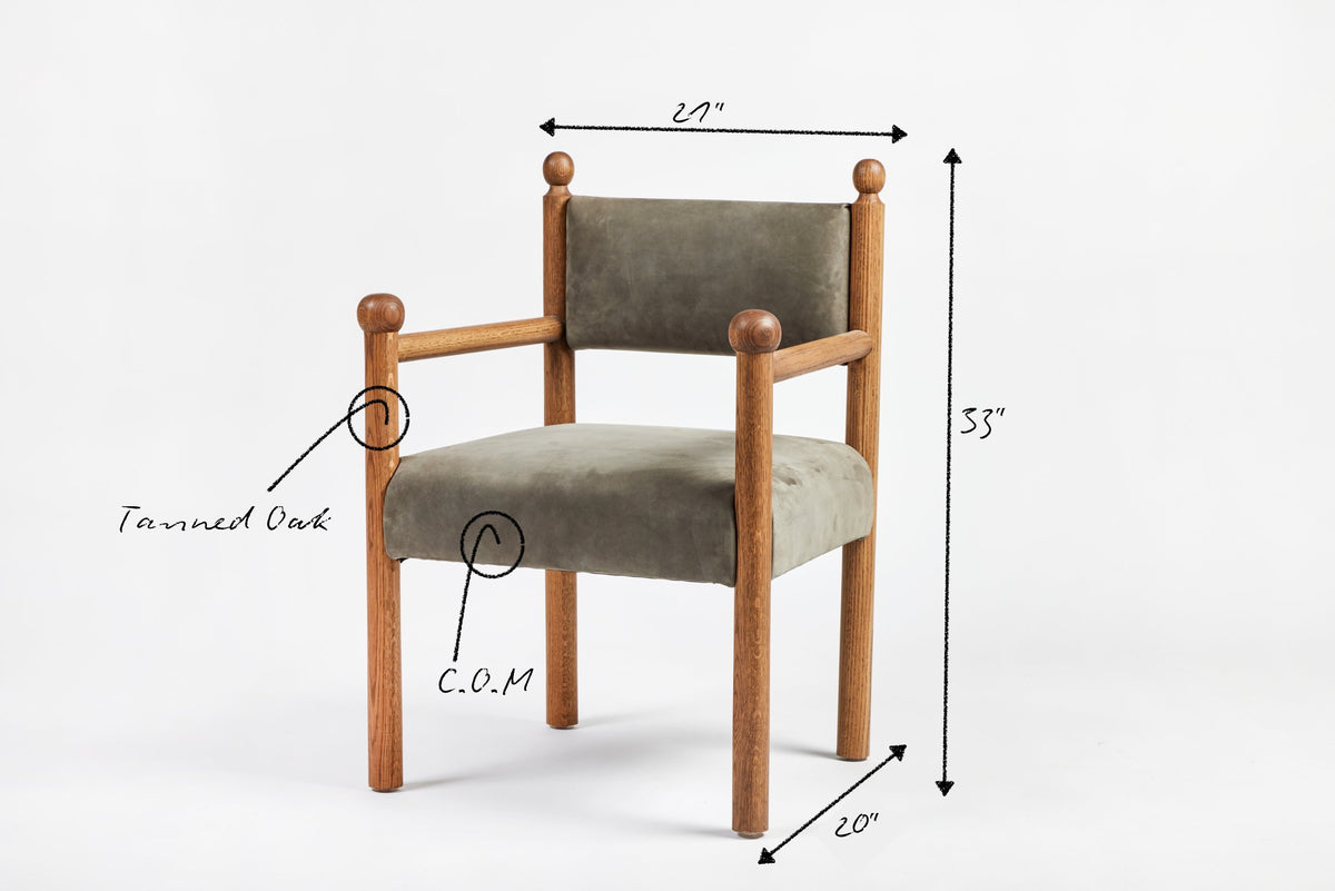 Sydney Dining Chair, with Arms, All Upholstery