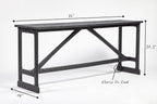 West Trestle Console, Large  72”