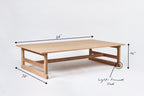 West Trestle Coffee Table 66"