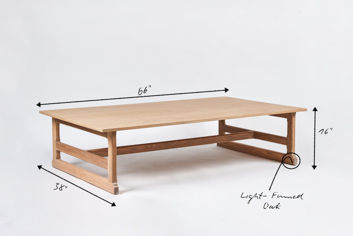 West Trestle Coffee Table 66"