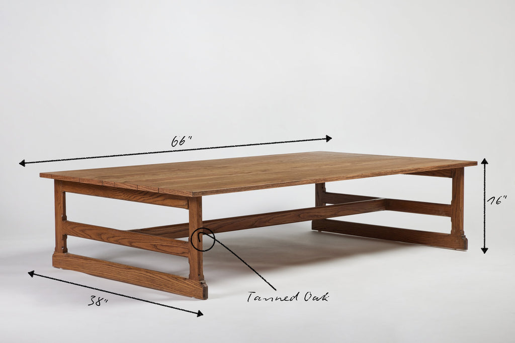 West Trestle Coffee Table 66"