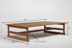 West Trestle Coffee Table 66"