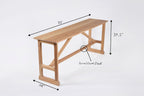 West Large Trestle Console 72" in Wood