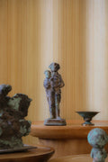Vintage Bronze Mold Lenzini Artworks Minute Man Sculpture