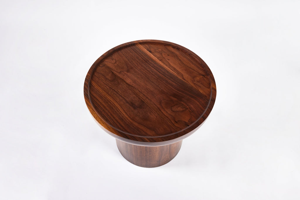 Findley Round Low Side Table in Lacquer