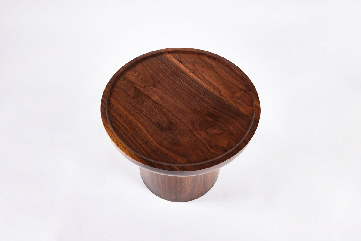 Findley Round Low Side Table in Lacquer