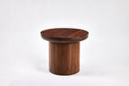 Findley Round Low Side Table Walnut