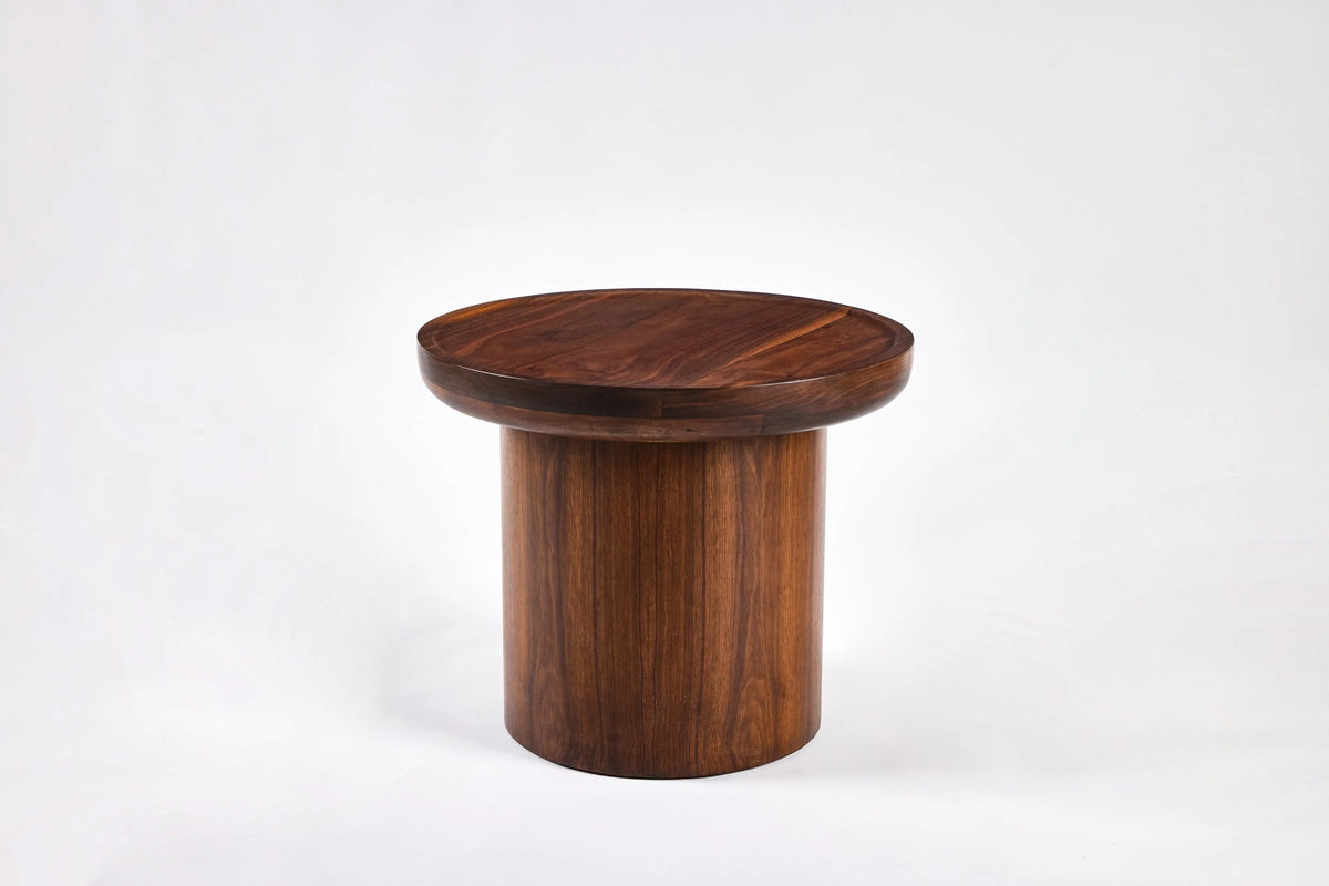 Findley Round Low Side Table in Lacquer