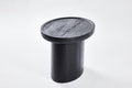 Findley Oval Low Side Table, Ebony on Oak