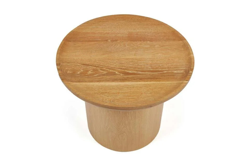 Findley Round Tall Side Table Wood