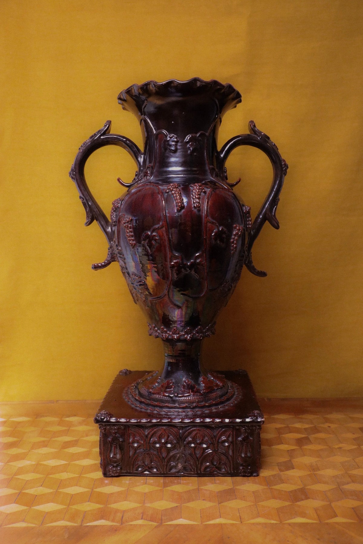 Vintage Terracotta Urn Pair