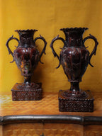 Vintage Terracotta Urn Pair