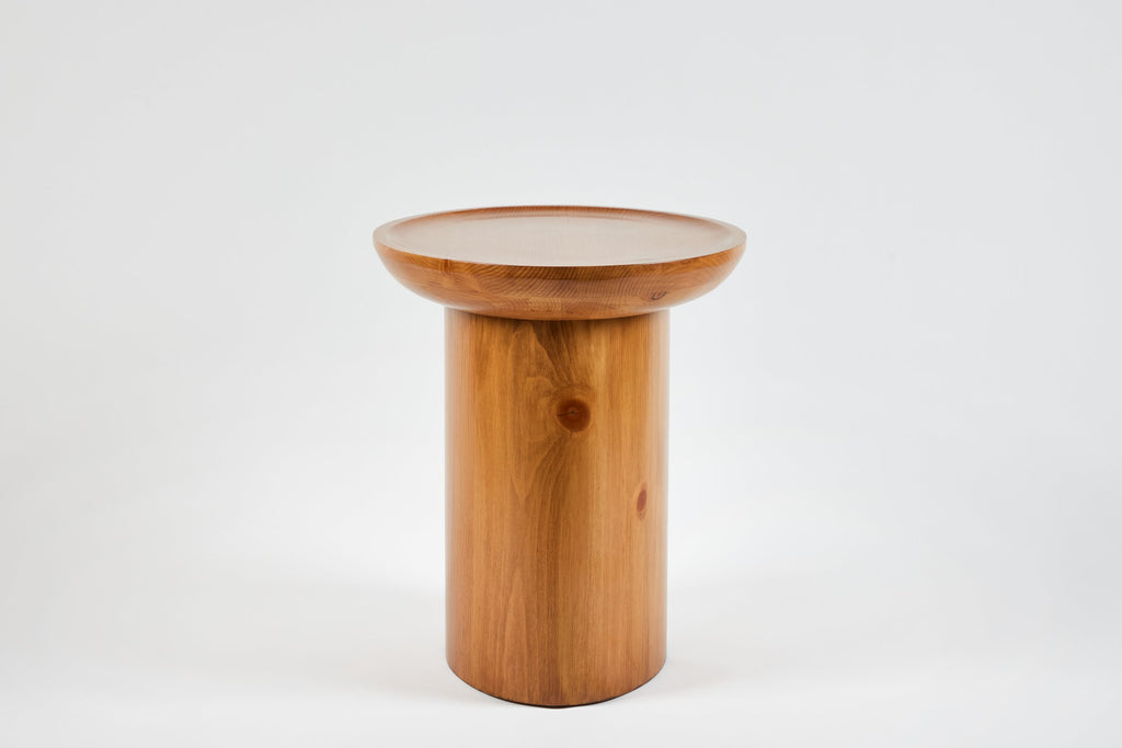 Findley Oval Tall Side Table in Lacquer