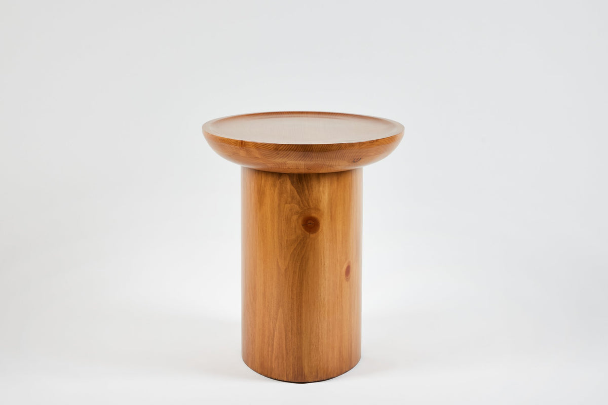 Findley Oval Tall Side Table in Lacquer