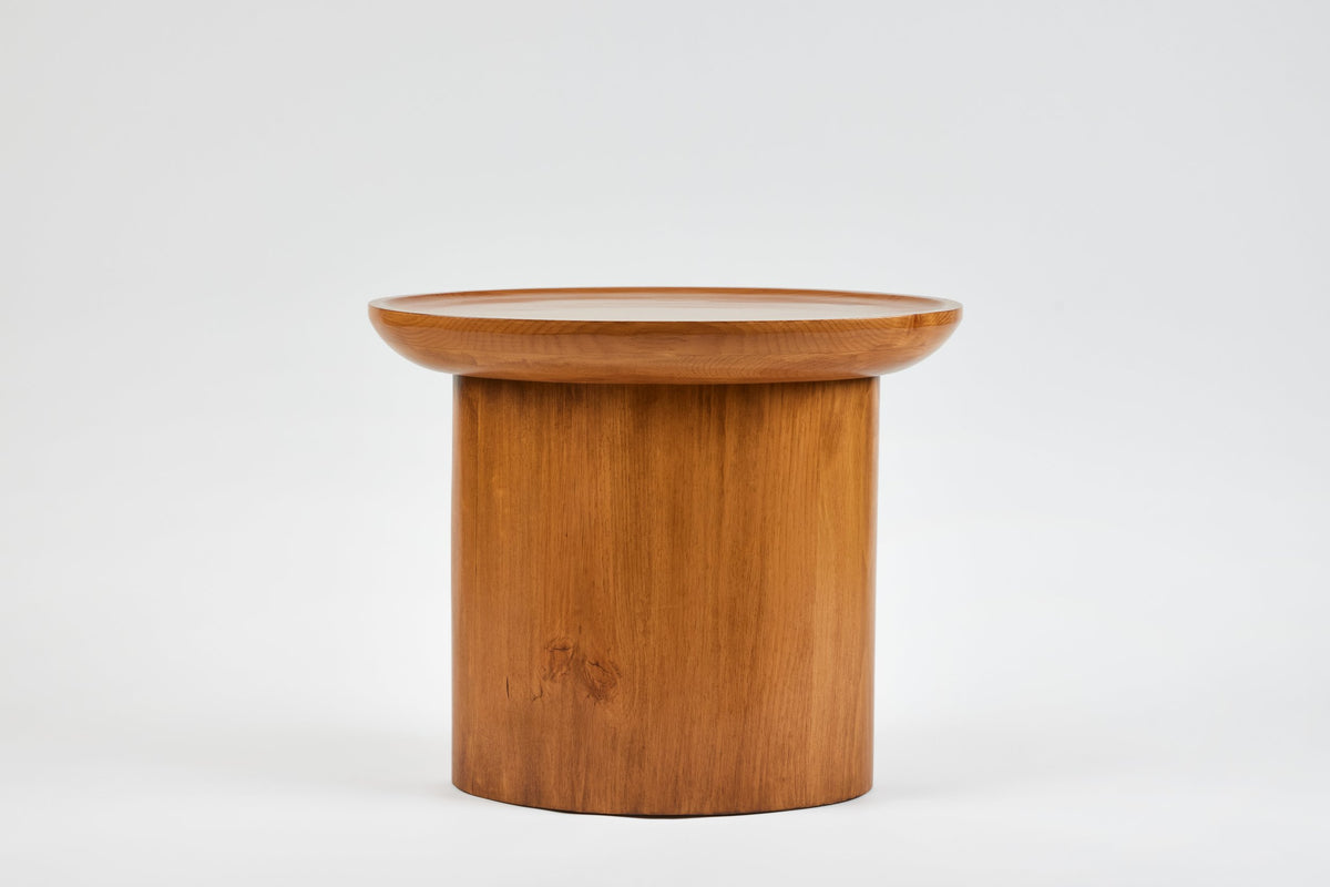 Findley Oval Tall Side Table in Lacquer